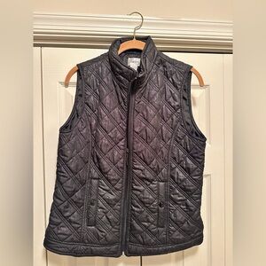 CHICO’S Women's Black Quilted Vest Size 1 or 8